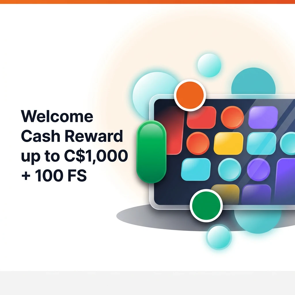 Welcome Cash Reward up to C$1,000 + 100 FS